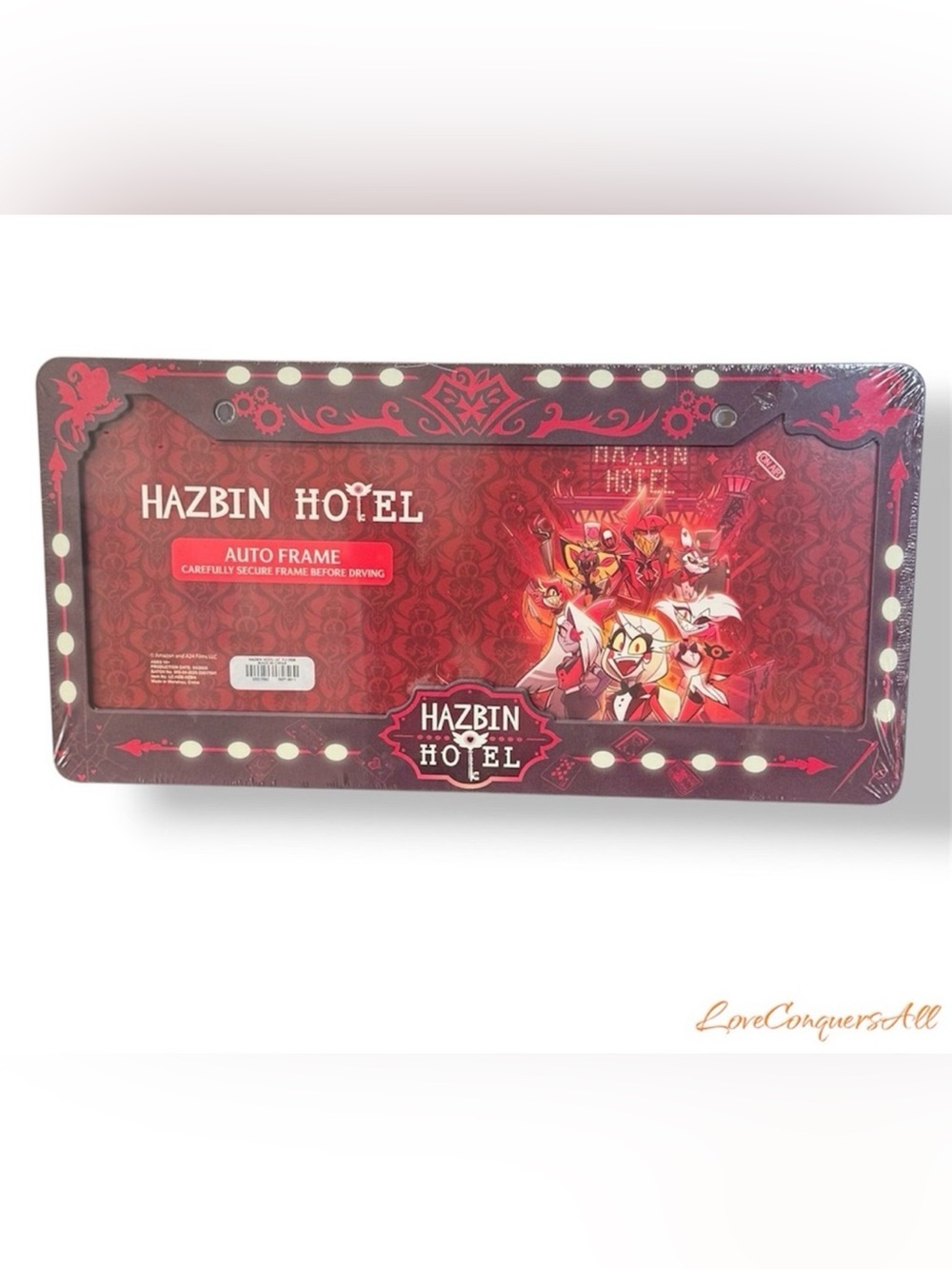 Hazbin Hotel Icons License Plate Frame